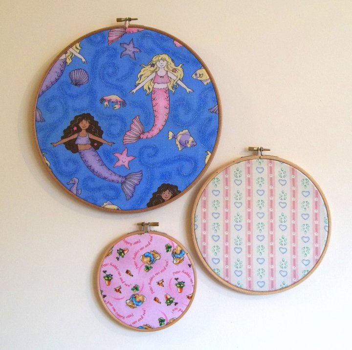 Things to make and do - Embroidery Frame Fabric Art