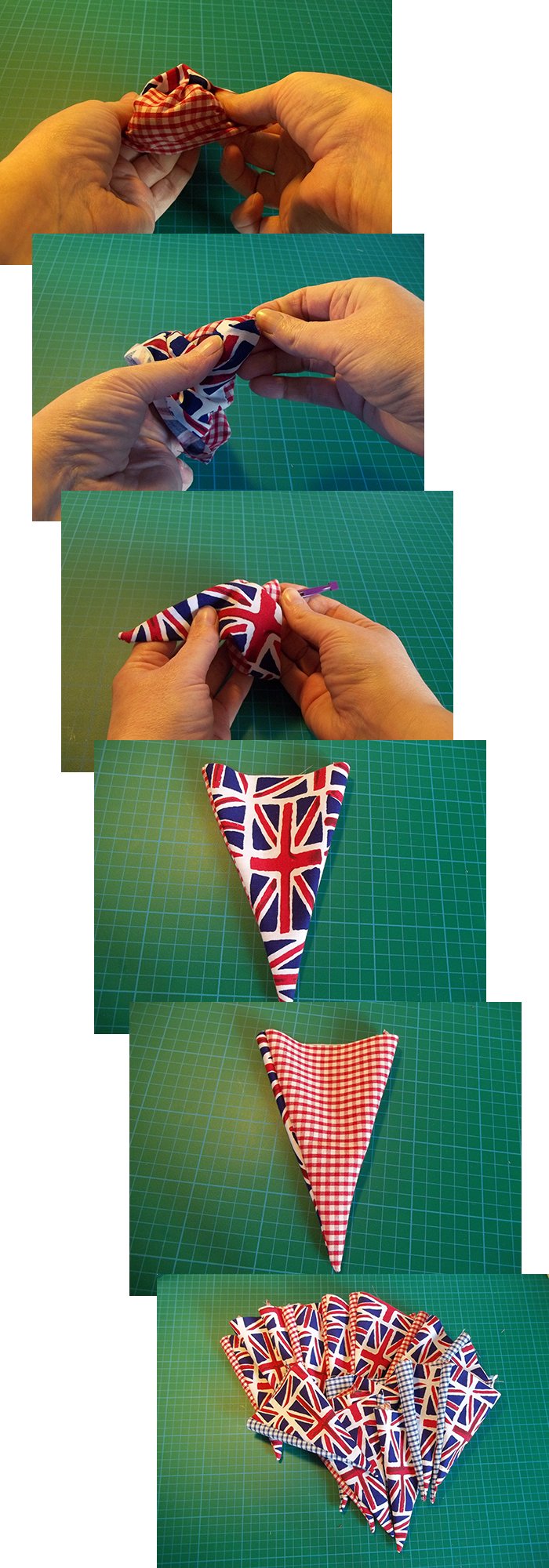 Things to make and do - Reversible Fabric Bunting