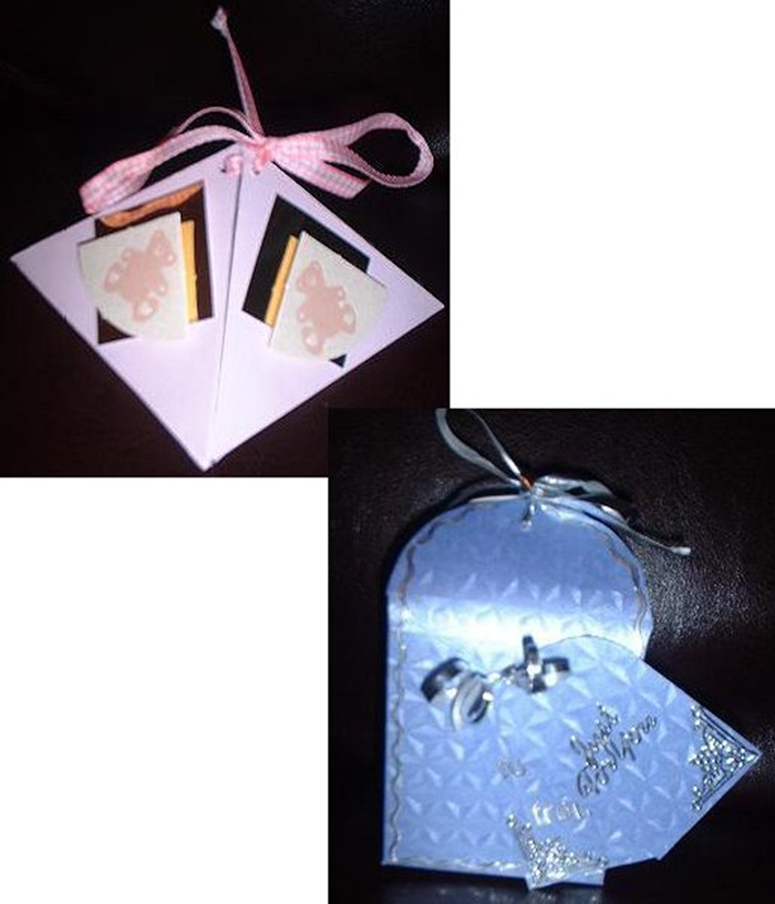 Things to make and do - Gallery: pyramid box and gift bag by Debs from Craft Queens