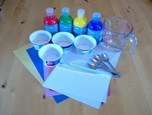 Things to make and do - art: Blow Painting